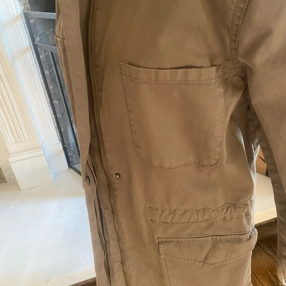 Hinge Army Green Canvas Jacket — Size M